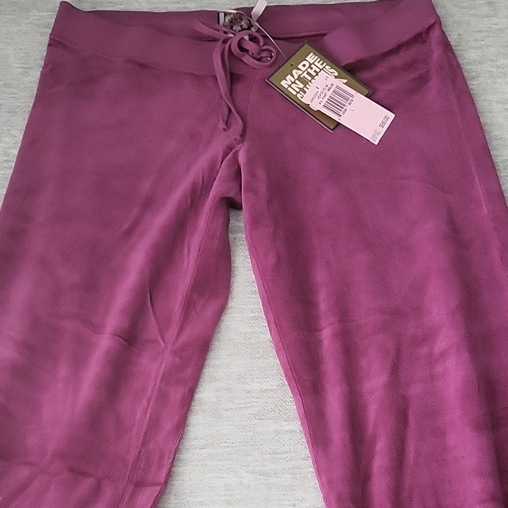 Juicy Couture Rich Burgandy Velour Set - Picture 4 of 6